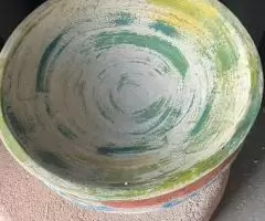 Handpainted fruit bowl