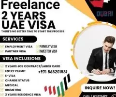 2 YEARS BUSINESS PARTNER VISA UAE     +971568201581