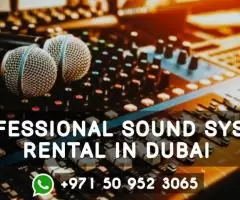 Professional Sound System Rental Services in Dubai