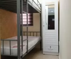 Closed Partition Room with Window, Bunkbed