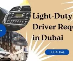 Light-Duty Driver Required in Dubai
