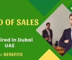 Head of Sales Required in Dubai