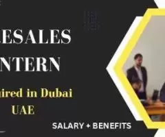 Presales Intern Required in Dubai