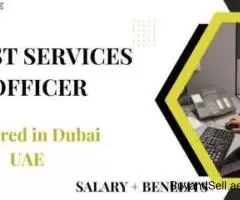 Guest Services Officer Required in Dubai