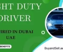 LIGHT DUTY DRIVER Required in Dubai