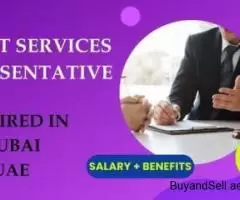 Client Services Representative Required in Dubai