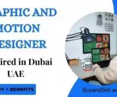 Graphic and Motion Designer Required in Dubai