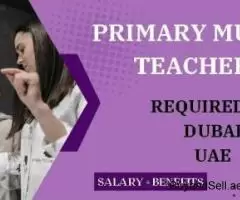 Primary Music Teacher Required in Dubai