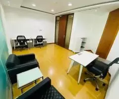 Spacious Executive Office With Wooden Flooring | Fully Furnished
